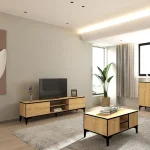 Comoda tv Dolores culoare oak 180 cm - imagine 5