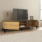 Comoda tv Dolores culoare oak 180 cm - imagine 2