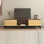 Comoda tv Dolores culoare oak 180 cm - imagine 6