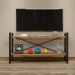 Comoda tv cadru metal, Onix Homs, 120 x 60 x 35 cm - imagine 2