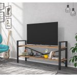 Comoda tv cadru metal, Onix Homs, 120 x 60 x 35 cm - imagine 8