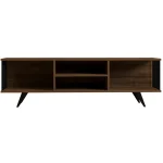 Comoda televizor Galina, pentru living culoare nuc, 160 cm - imagine 4