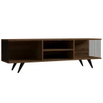 Comoda televizor Galina, pentru living culoare nuc, 160 cm - imagine 2