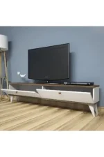 Comoda TV, Paris Homs, nuc/alb, 35 x 160 x 25 cm, PAL - imagine 3