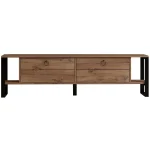 Comoda tv Melisa pentru living culoare nuc 160 cm - imagine 5