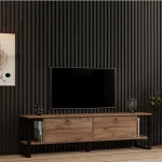Comoda tv Melisa pentru living culoare nuc 160 cm
