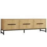 Comoda tv Melody pentru living culoare stejar 160 cm - imagine 7