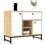 Consola Angel culoare stejar si alb 90cm - imagine 2