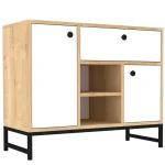 Consola Angel culoare stejar si alb 90cm - imagine 4