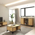 Consola Susana hol culoare stejar 140 cm - imagine 6