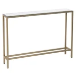 Consola Ruby din sticla si metal 80 cm - imagine 4