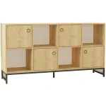 Consola Paola culoare stejar 160x85x40 cm - imagine 4