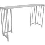 Masa Bucătărie Tip Bar, Alba, 150x90x35 cm - imagine 4