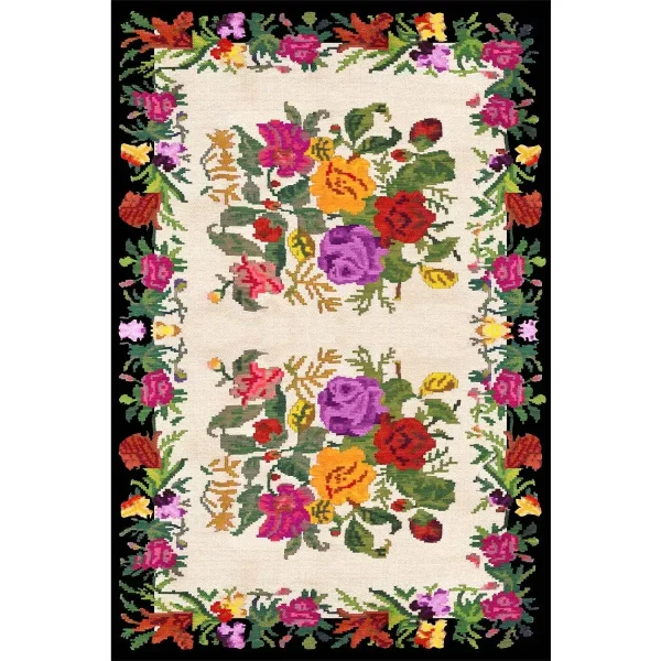 Covor de bucatarie Otto, model Flowe, 150X100 cm