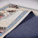 Covor 100×150 cm – model floral, albastru cald Siena - imagine 2