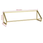 Cuier , V6 Gold Homs, 100 x 30 x 30 cm,auriu - imagine 4