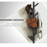 Cuier pom din metal cu 8 agatatori, Sega, 100 cm - imagine 3