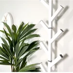 Cuier de perete metal 100 cm Three Homs, alb - imagine 5