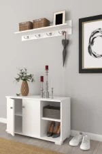 Pantofar hol Rody ,culoare alb, 90 cm - imagine 4