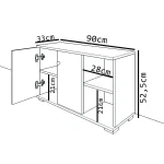 Pantofar hol Rody ,culoare alb, 90 cm - imagine 3