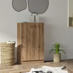 Dulap cu 2 usi Defne culoare nuc 60 cm - imagine 2