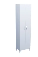 Dulap multifunctional cu 8 rafturi culoare alb185x49x32 cm - imagine 5