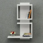 Raft perete 45×60×23.8 cm – alb, Salia - imagine 3