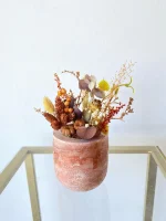 Ghiveci decorativ cu flori artificiale, homs seria A620,17x5.5x9 cm,30332 - imagine 3