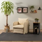 Fotoliu Extensibil Saga,bej,200 cm x 60 cm - imagine 2