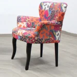 Fotoliu Relax portocaliu, picioare negru, Homs - imagine 2