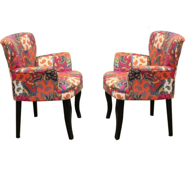 Fotoliu Relax portocaliu, picioare negru, Homs