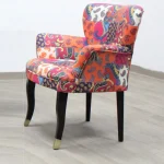 Fotoliu Relax portocaliu, picioare negru, Homs - imagine 4