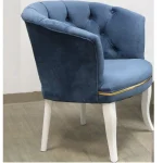 Fotoliu Milano, albastru, picioare albe, Homs - imagine 11