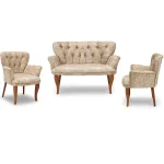 Set canapea 2 locuri cu 2 fotolii,Berta - imagine 3