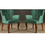 Set canapea 2 locuri cu 2 fotolii, Cafe Homs,verde - imagine 4