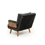 Fotoliu Extensibil, Gri Antracit, 190 x 70 cm - imagine 7