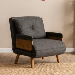 Fotoliu Extensibil, Gri Antracit, 190 x 70 cm