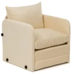 Fotoliu Extensibil Saga,bej,200 cm x 60 cm - imagine 4