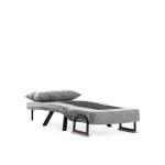 Fotoliu Extensibil Seda, Gri, 175 cm x 60 cm - imagine 3