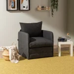 Fotoliu Extensibil Saga, gri, 200 cm x 60 cm - imagine 6