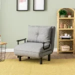 Fotoliu Extensibil,reglabil,Sento,175 x 50 cm,gri - imagine 6