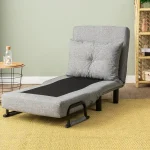 Fotoliu Extensibil,reglabil,Sento,175 x 50 cm,gri - imagine 7