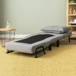 Fotoliu Extensibil,reglabil,Sento,175 x 50 cm,gri - imagine 5