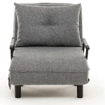 Fotoliu Extensibil,reglabil,Sento,175 x 50 cm,gri - imagine 9