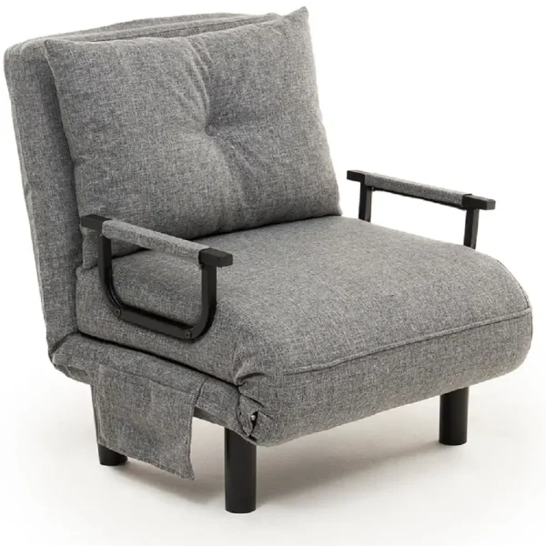 Fotoliu Extensibil,reglabil,Sento,175 x 50 cm,gri