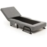 Fotoliu Extensibil,reglabil,Sento,175 x 50 cm,gri - imagine 12