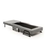 Fotoliu Extensibil,reglabil,Sento,175 x 50 cm,gri - imagine 11