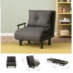 Fotoliu Extensibil,reglabil,Sento,175 x 50 cm - imagine 14