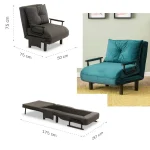 Fotoliu Extensibil,reglabil,Sento,175 x 50 cm - imagine 12