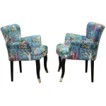 Fotoliu cocktail Relax Homs textil albastru